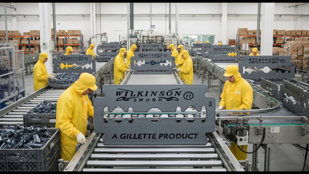 Steel Razorblade Factory How Gillette Razor Blade Manufacturing Process | From Steel to Sharp ...