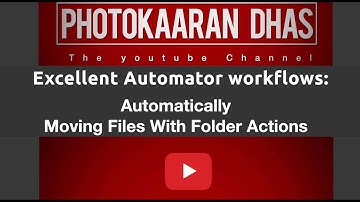 Apple Automator workflows: Automatically Moving Files With Folder Actions
