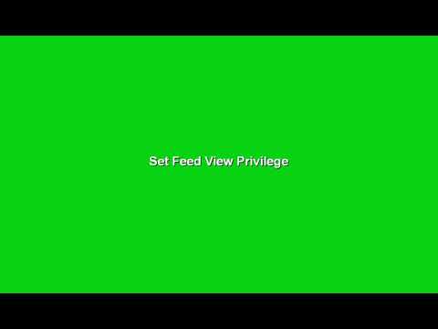 How to Restrict Feed View for Individual Students?