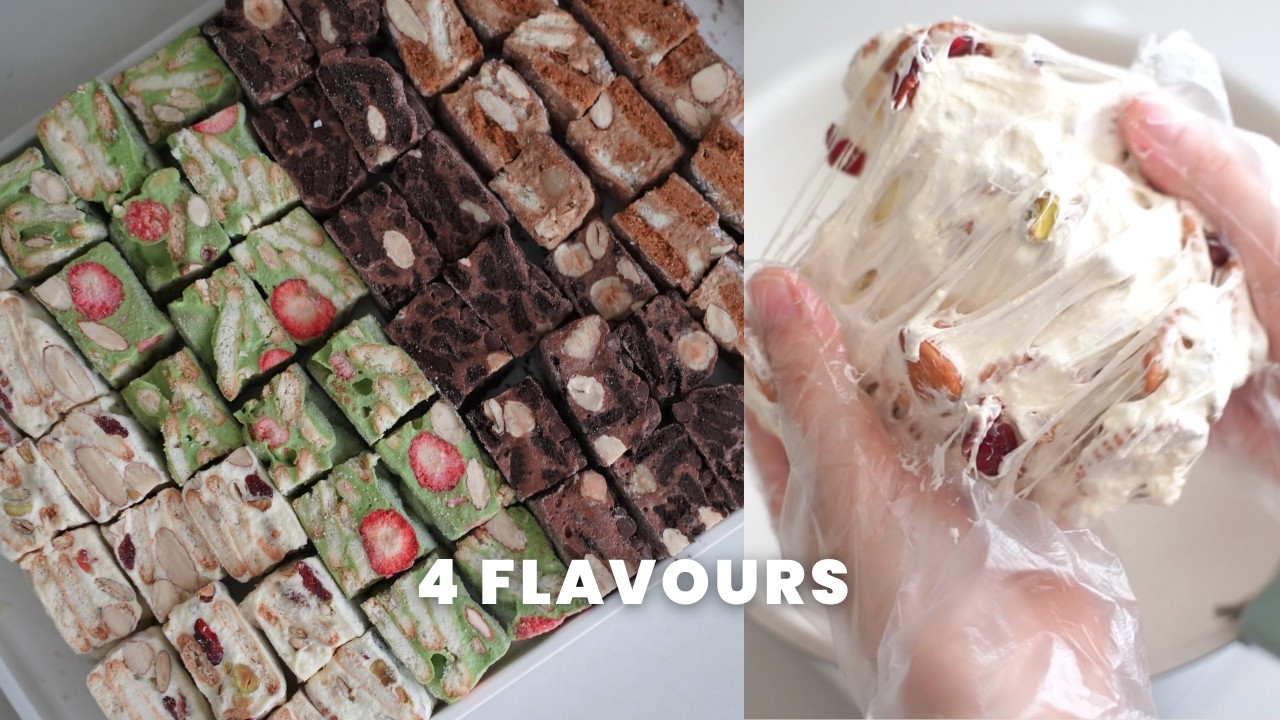 I turned Marshmallows into these! 4 Flavors of Snowflake Crisps
