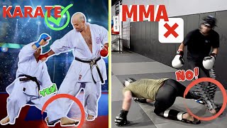Do KARATE Sweeps Work In MMA? *SPARRING FOOTAGE*
