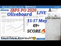 OLIVEBOARD IBPS PO LIVE Mock 15-17 MAY | 69+ SCORE🔥😎| How to Attempt🔥#ibpspo #sbipo