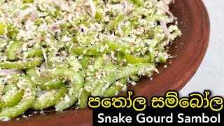 නකන අයත කන පතල සමබල Snake Gourd Sambol Pathola Sambola -Amma