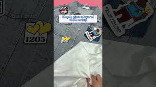 Iron On Embroidery Badge Oeko-Tex Standard Merrow Border Clothing Patch