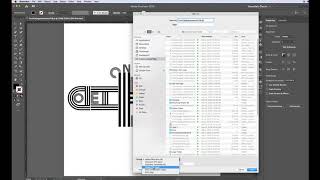 How to save an Illustrator document in pdf file format
