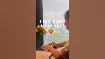 3 thói quen học tập cần BỎ NGAY LẬP TỨC 😖#shorts