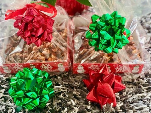 EDIBLE CHRISTMAS GIFTS - CANDIED PECANS & SPICY CANDIED CASHEWS