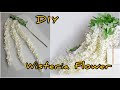 Diy wisteria flower  diy wisteria  fake plant artificial wisteria flower  how to make wisteria