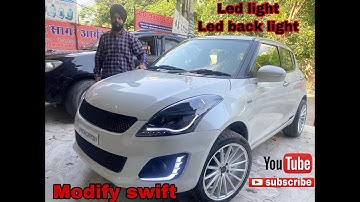 Swift modify | swift led lights |swift led back light| swift android music system | modified club