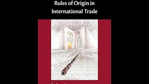 2022-09-30 Meet the author: Rules of Origin in International Trade by Stefano Inama