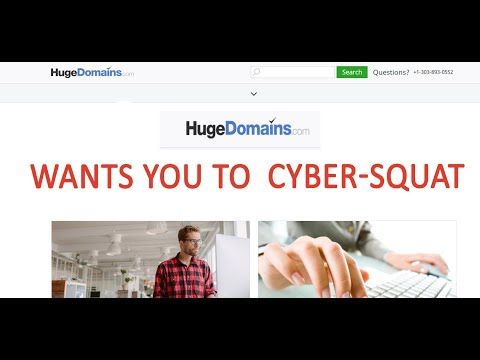 hugedomains.com is cybersquatting