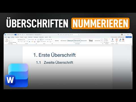 📝 Word: Überschriften automatisch nummerieren (1.1 und weitere Ebenen)