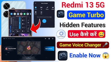 Redmi 13 5g Game Turbo Voice Changer Features App | How To Enable Game Turbo Kaise Kare in Redmi 13