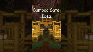 How to build a Bamboo Gate in Minecraft Tutorial! #minecraft