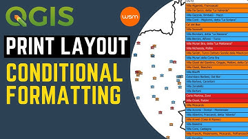 QGIS - Using conditional formatting in print layout
