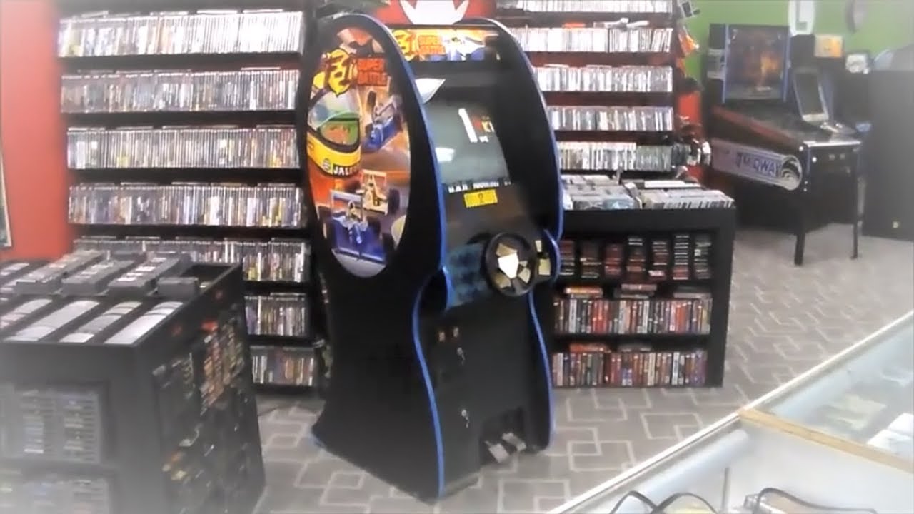 Jaleco's F-1 Super Battle Upright Racing Arcade Game Cabinet