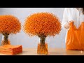 🌸DIY Baby Breath Plastic Shopping Bag Flower |How to make ake tiny bunches Of Flowers#diybabybreath
