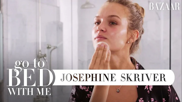 Josephine Skriver's Nighttime Skincare Routine | Go To Bed With Me | Harper's BAZAAR