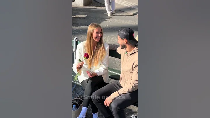 Proposing girl in public #shorts #smileonface #motivation #sadreality #reaction #europe #trending