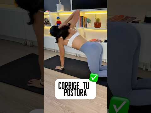 Corrige tu postura con este sencillo ejercicio 🏋️