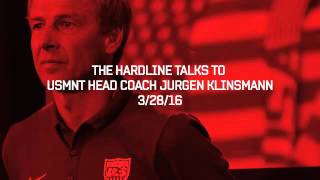 USMNT Head Coach Jurgen Klinsmann on the Ticket