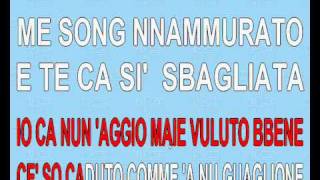 MANNAGGIA A TE (Tonino Apicella) - base karaoke chords