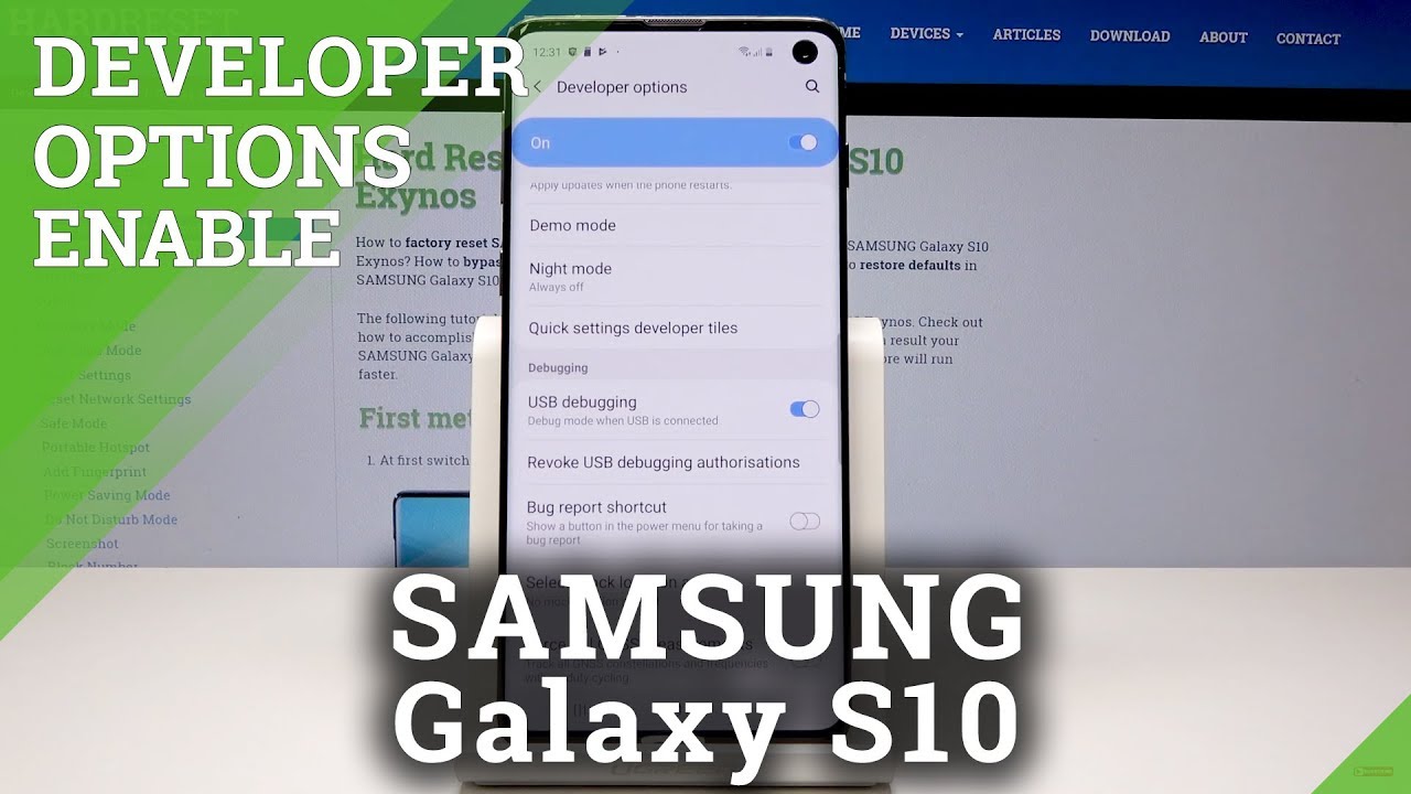 How to Enable Developer Options in S10 – OEM Unlocking / USB Debugging -