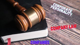 The Law on Corporate Personality