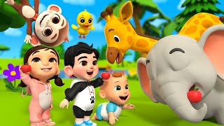 Farm Animals Playtime + Learning for Kids | LuLu Melon Newborn Nursery Rhymes