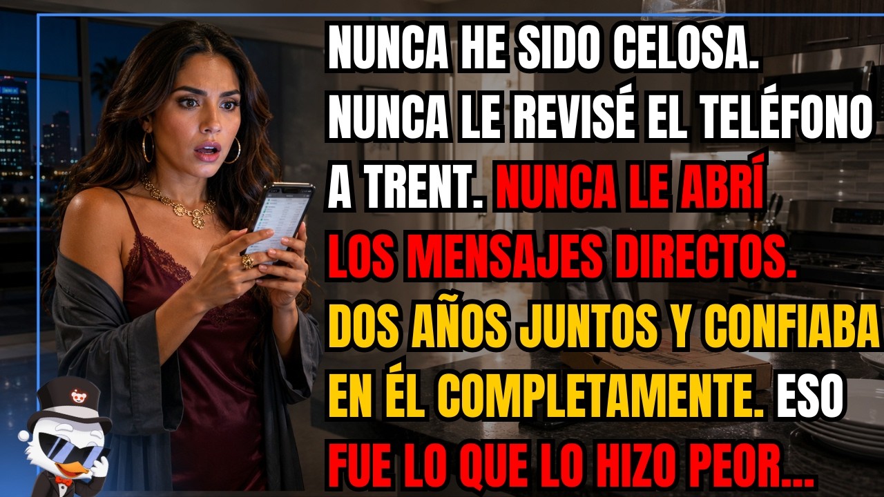 Nunca fui celosa. Dos años con Trent y jamás le revisé el teléfono. Pero una noche el mío se murió y usé el suyo para pedir pizza. Entonces vi la notificación: un grupo llamado "El Consejo" y un...