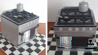 Bolo Fogão De Cozinha | Kitchen Stove Cake (ENGLISH SUBTITLES)