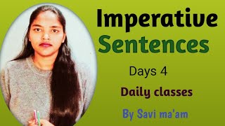 Imperative Sentences #spokenenglish #youtube #newvideo #daily by Savi ma'am