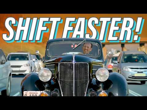 Driving a 1930s Ford Manual Transmission in Modern Traffic