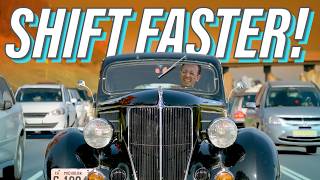Driving a 1930s Ford Manual Transmission in Modern Traffic