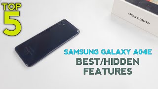 Samsung A04e Top 5 Best/Hidden Features | Top 5 Tips Tricks Of A04e