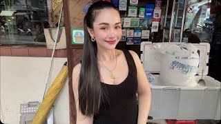 LIVE Street Café - Welcome Family 🤗 Ploysai Coffee Lady in Bangkok Thailand - Thai Street Food