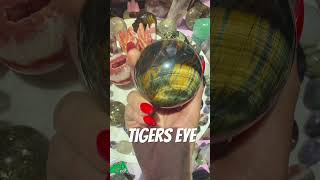 #crystalenergy #crystals #healingjourney #tigerseye #sphere #rednails #tiger #energy