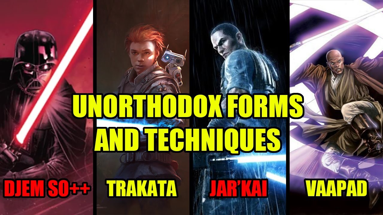 Unorthodox lightsaber forms and techniques EXPLAINED.