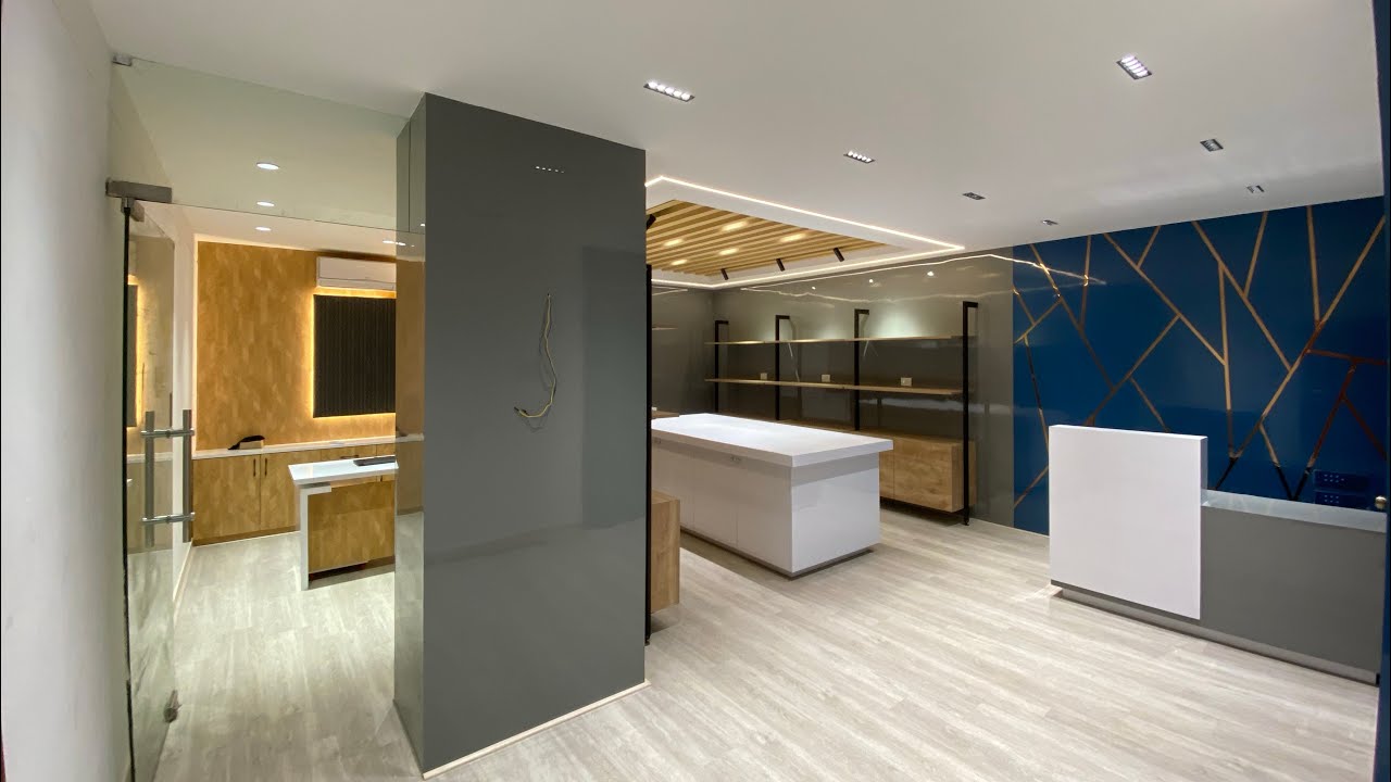 Luxury showroom interior design KM COMPUTER CHENNAI by Delhi interiors ...