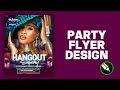 How to Design a Club Party Poster // How to make a Party Flyer // CorelDraw Poster Design