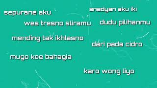 Animasi kinetik typography || happy asmara - balik kanan wae