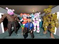 АНИМАТРОНИКИ ПУГАЮТ ОХРАННИКА FNAF 1 ЧАС ► Garry's Mod