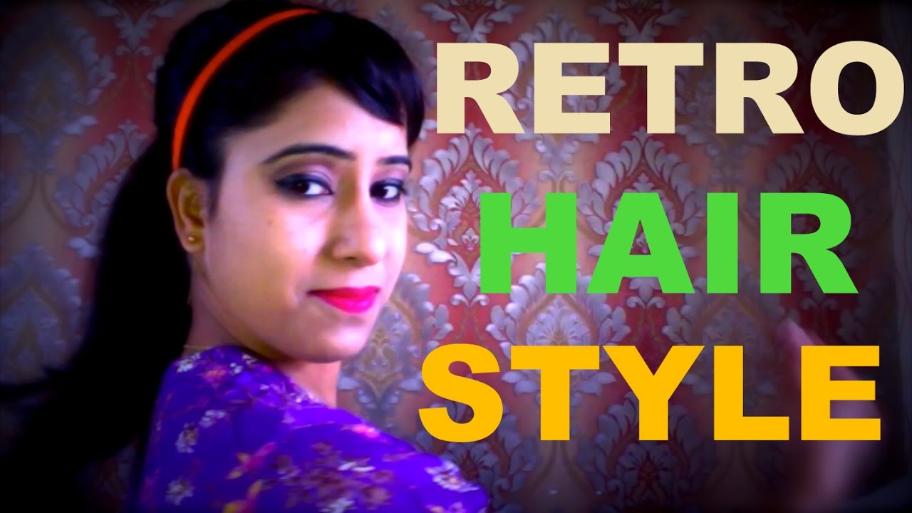 how to make Easy Retro look hair style - YouTube