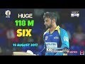 Shoaib Malik Hits Huge 118m Six -  Out Of Ground CPL 2017- August 19 vs St Kitts and Nevis Patriots