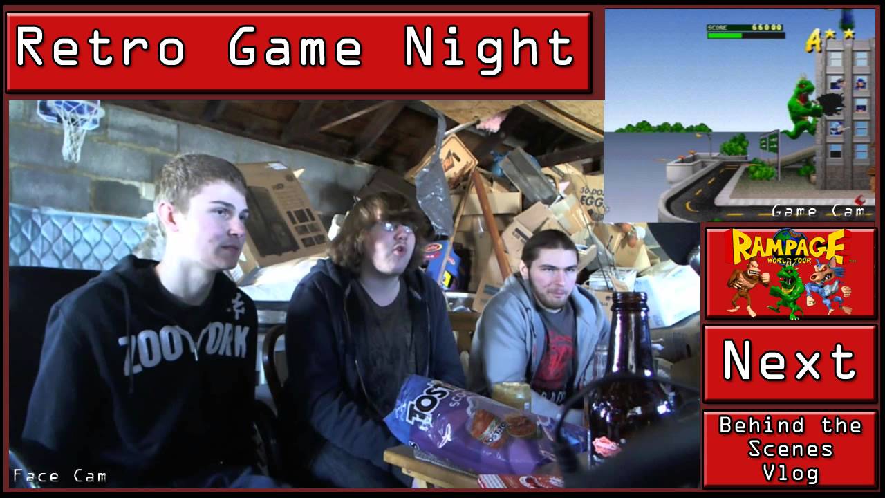 Retro Game Night Episode 2 Rampage World Tour (Gameplay