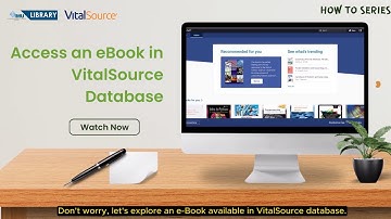 How to Access eBooks in the VitalSource Database