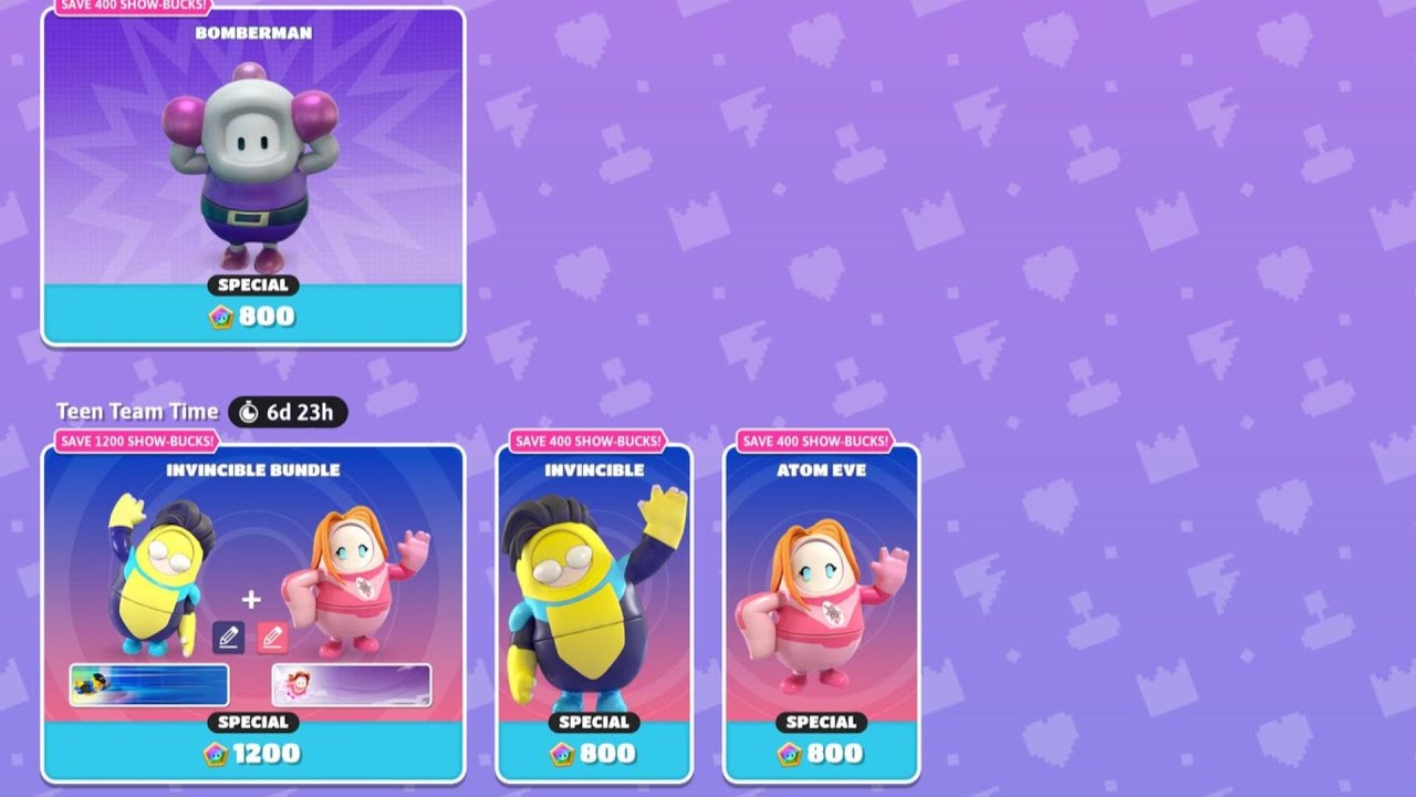 Fall Guys - Bomberman, Invincible & WWE Bundle Is Now Available In Item ...