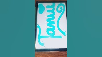 Tanvi name calligraphy #shorts #calligraphy #name #trending