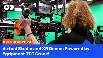 Virtual Studio and XR Demos Powered by Egripment TDT Crane! #virtualproduction
