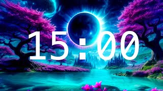 15 Minute Countdown Timer with Alarm | Total Solar Eclipse in Another Galaxy |  Calming Music by Timer Creations 367 views 3 weeks ago 15 minutes